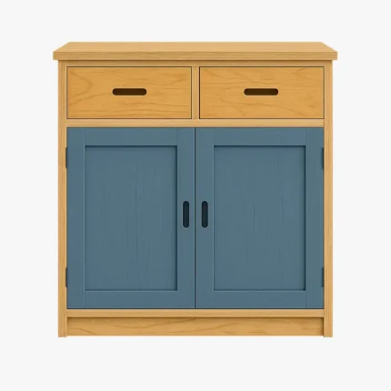 Natural Wood Storage Cabinet